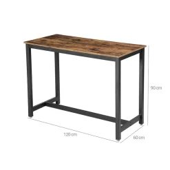 Clearance SONGMICS Table de bar industriel