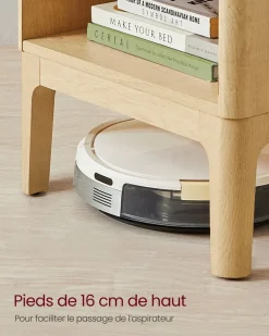 Cheap SONGMICS Table de chevet avec tiroir et compartiment ouvert couleur chêne Naturel