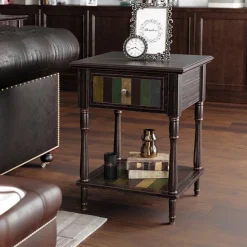 Clearance SONGMICS Table de chevet brun