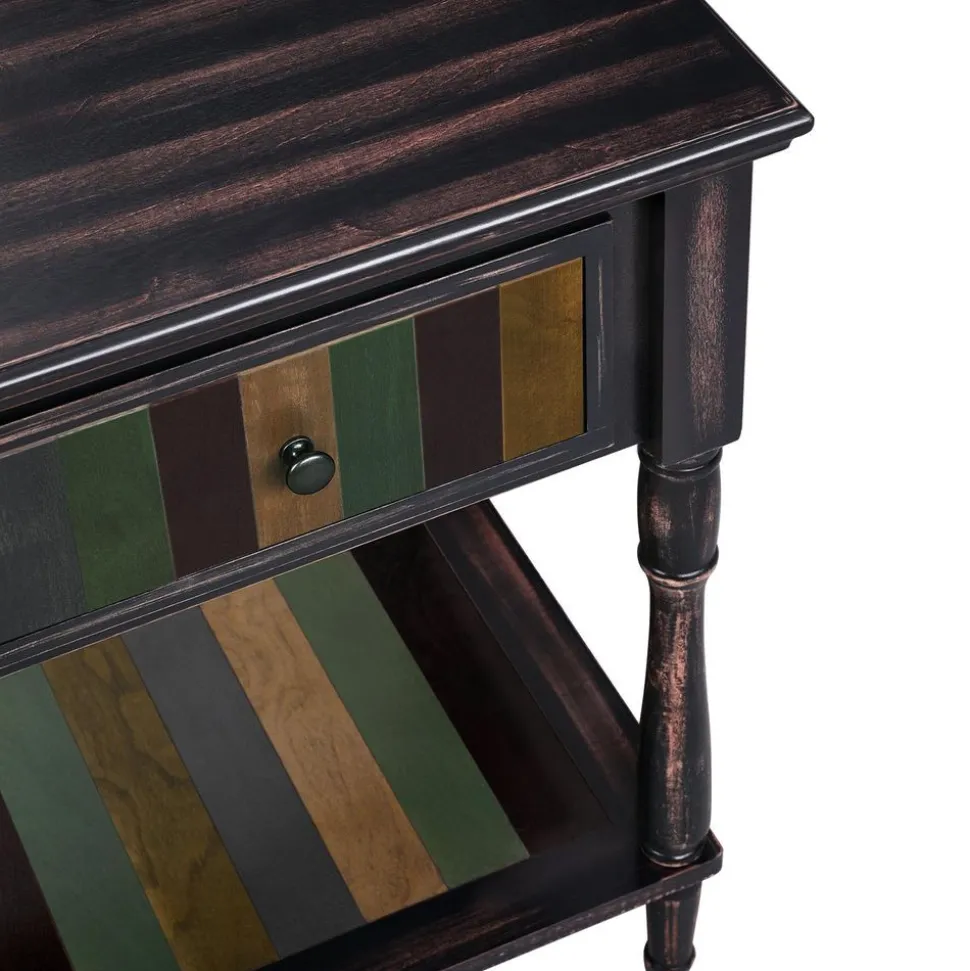 Clearance SONGMICS Table de chevet brun