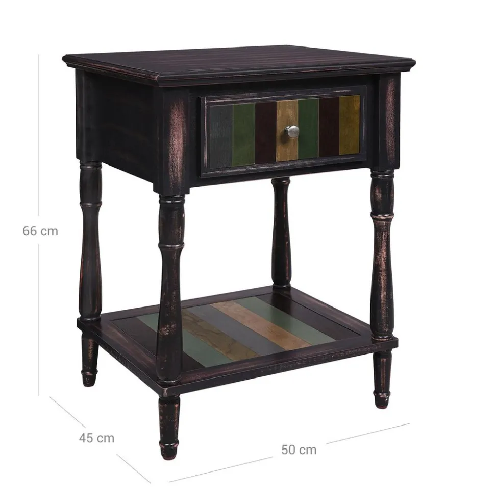 Clearance SONGMICS Table de chevet brun