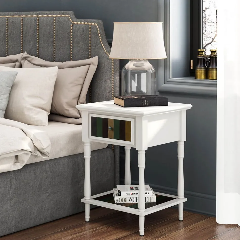 Clearance SONGMICS Table de chevet brun