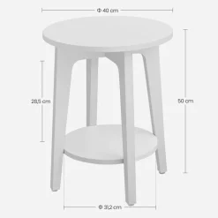 Outlet SONGMICS Table de chevet casier industriel Marron Rustique