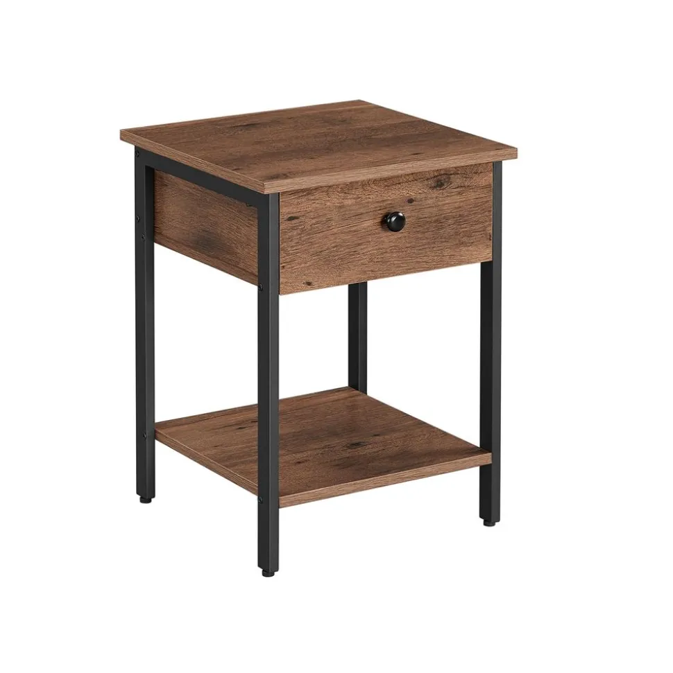 Store SONGMICS Table de chevet grège