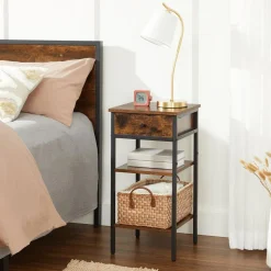 Outlet SONGMICS Table de chevet industriel