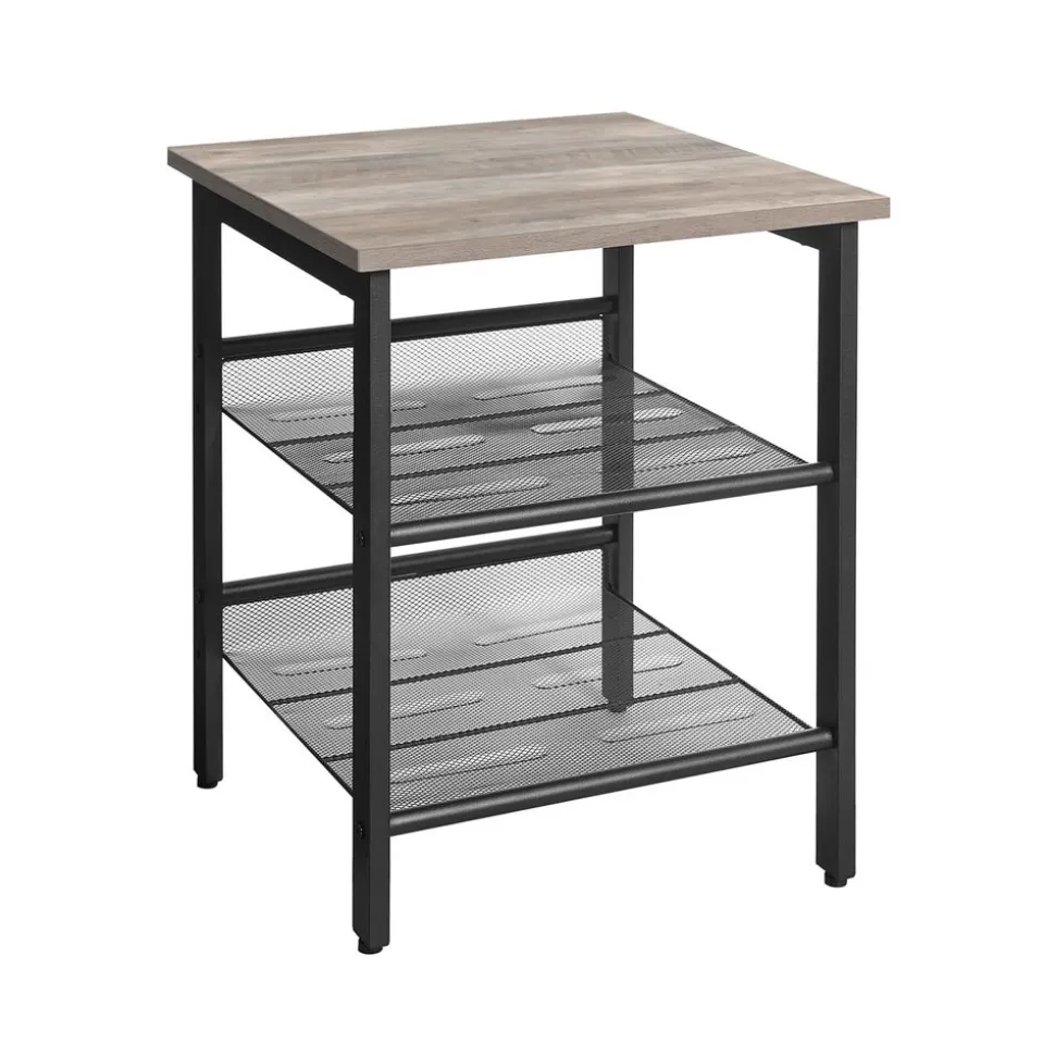 Sale SONGMICS Table de chevet maille grège