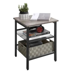 Sale SONGMICS Table de chevet maille grège