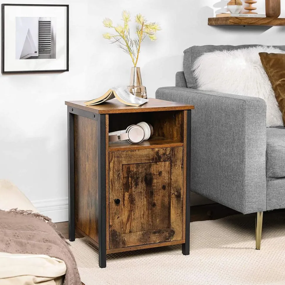 Online SONGMICS Table de Chevet Style Industriel Noir