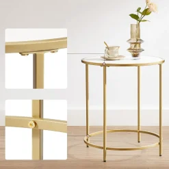 Outlet SONGMICS Table de chevet tiroir industriel Marron Rustique