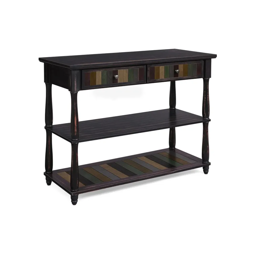 Flash Sale SONGMICS Table de chevet étroite avec 2 tiroirs et compartiment noir d'encre