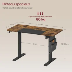 Cheap SONGMICS Table de lit bambou Couleur Du Bois