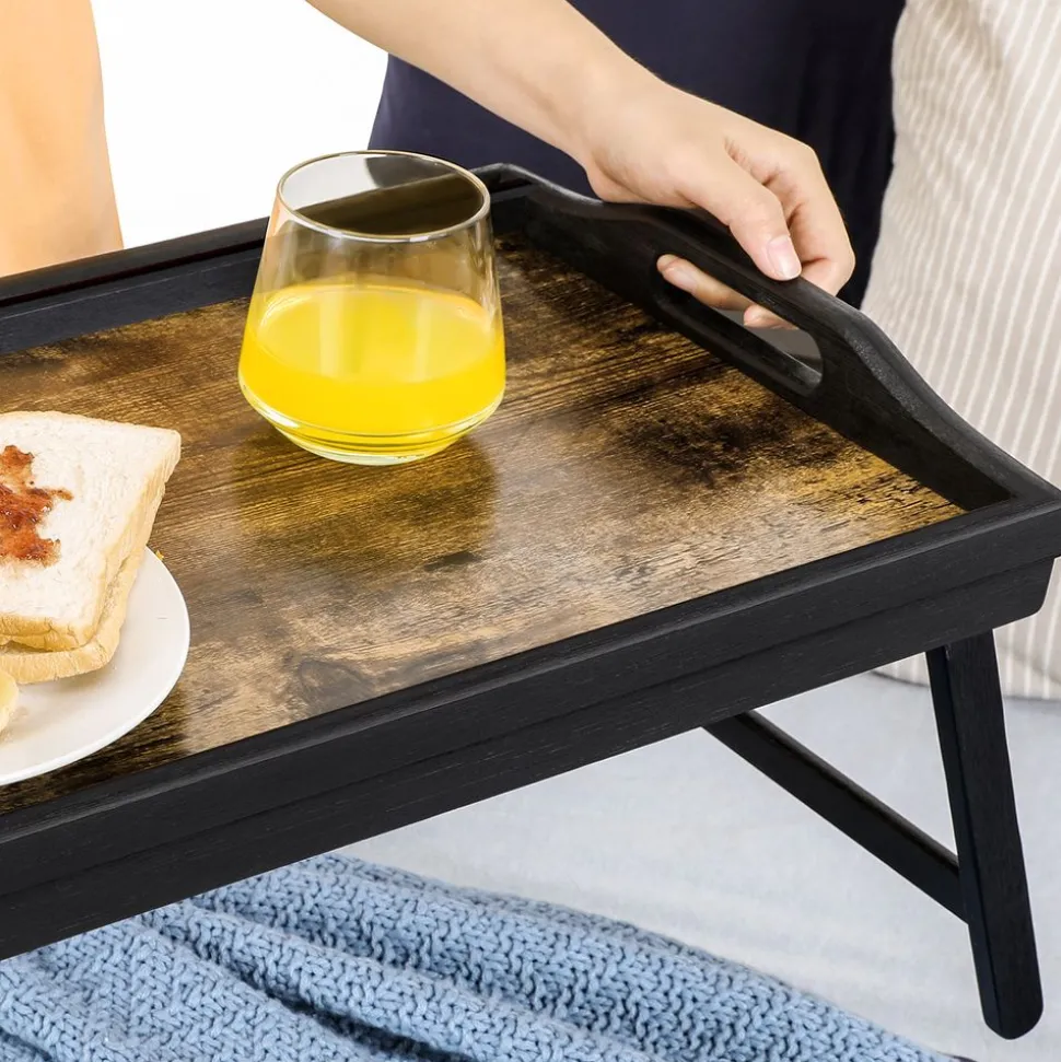 Best SONGMICS Table de lit marron rustique Noir