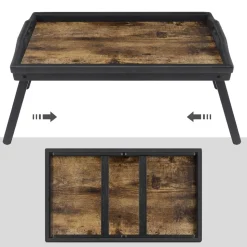 Best SONGMICS Table de lit marron rustique Noir