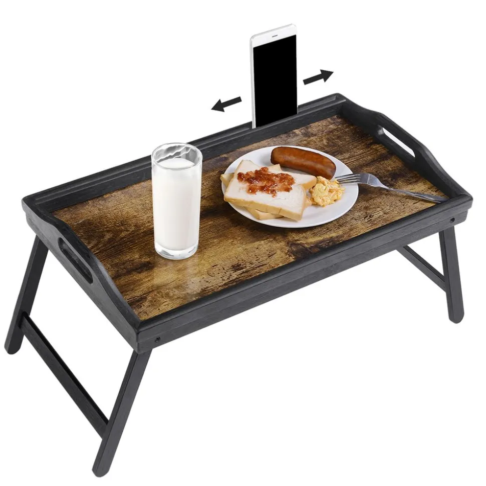 Best SONGMICS Table de lit marron rustique Noir