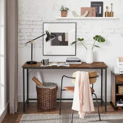 Fashion SONGMICS Table de lit marron rustique Marron Rustique + Noir