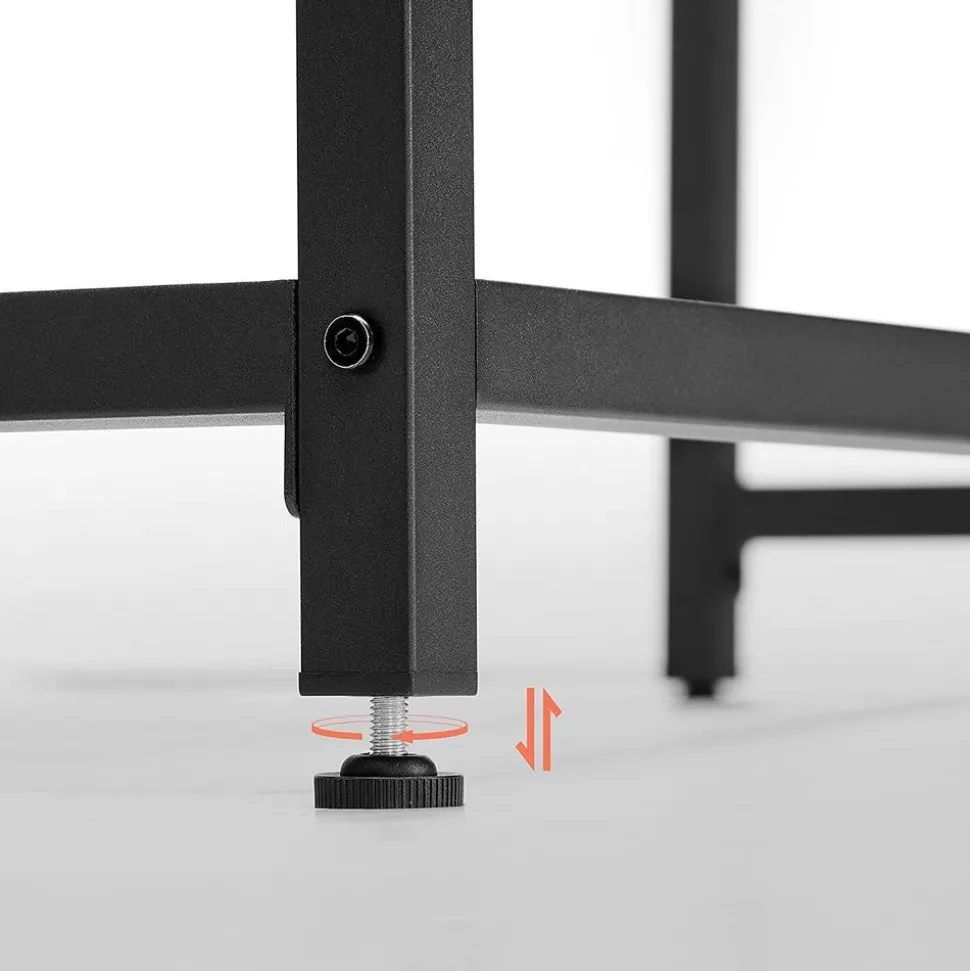 Fashion SONGMICS Table de lit marron rustique Marron Rustique + Noir