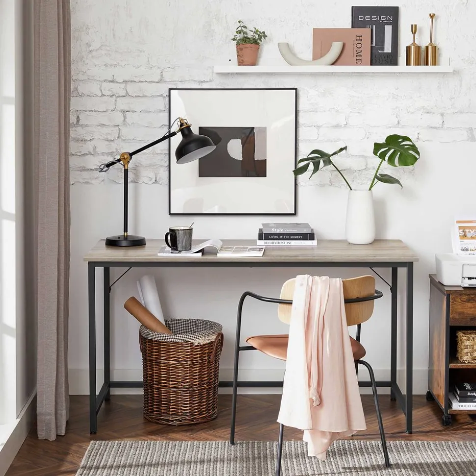 Fashion SONGMICS Table de lit marron rustique Marron Rustique + Noir