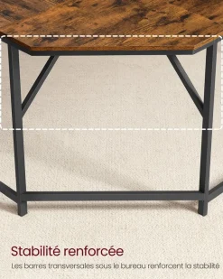 Sale SONGMICS Table de lit réglable PC portable Couleur Du Bois