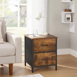 Discount SONGMICS Table de nuit 2 tiroirs Blanc