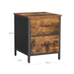 Discount SONGMICS Table de nuit 2 tiroirs Blanc