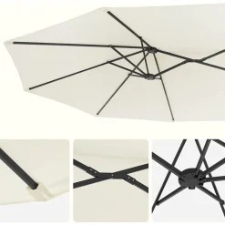 New SONGMICS Table de nuit avec multiprise 2 prises électriques 2 ports usb blanc nuage