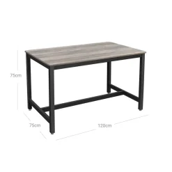 Best Sale SONGMICS Table de salle à manger pour 4 personnes Noir