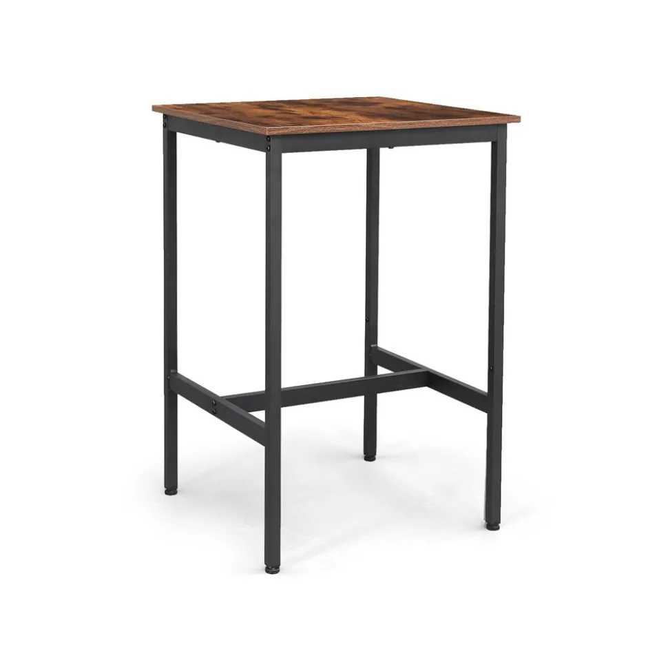 Online SONGMICS Table haute industriel Brun Vintage Noir