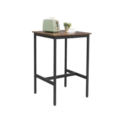 Online SONGMICS Table haute industriel Brun Vintage Noir