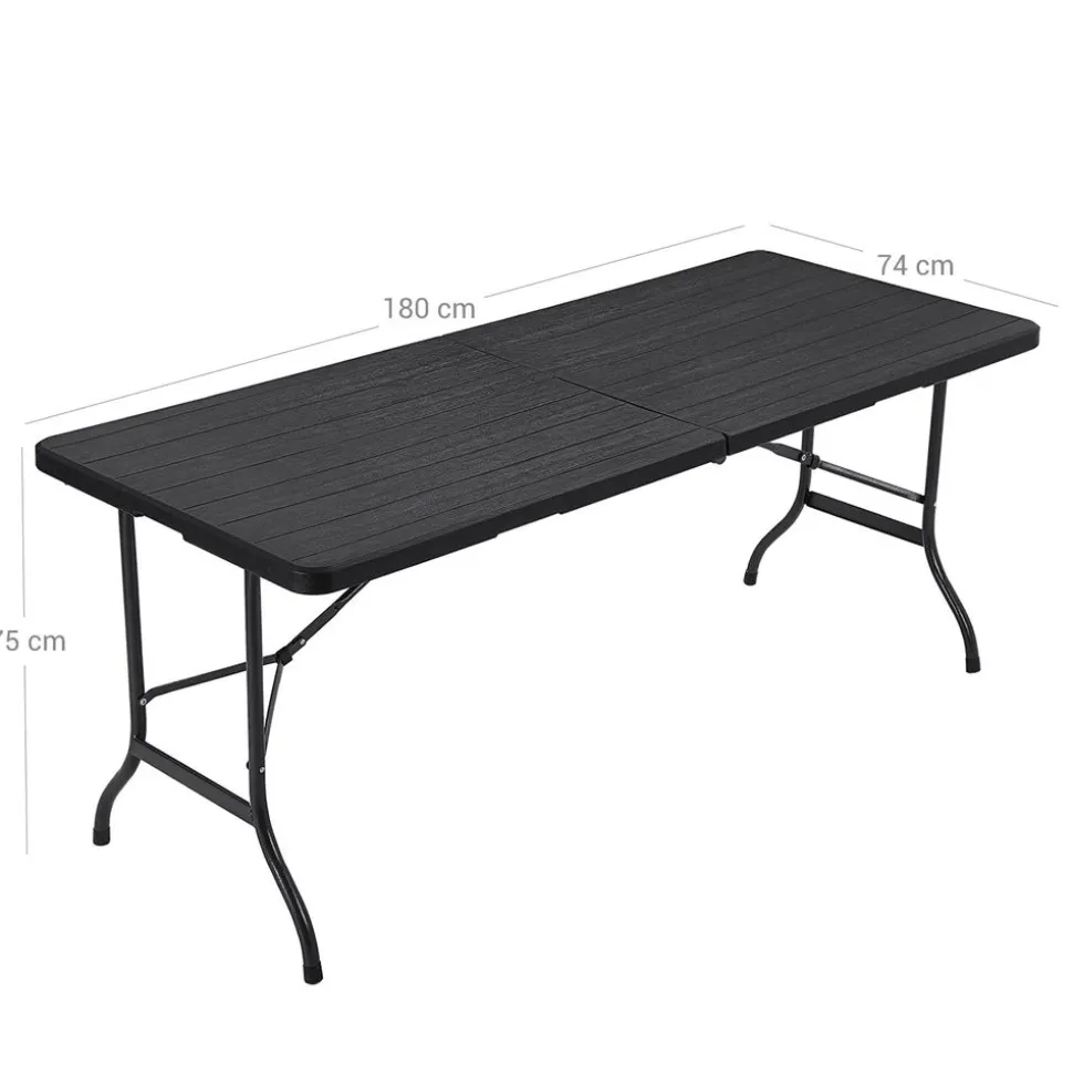 Store SONGMICS Table jardin noir Blanc