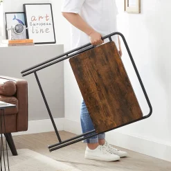 Hot SONGMICS Table pliante industriel Noir