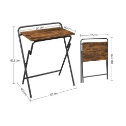 Hot SONGMICS Table pliante industriel Noir