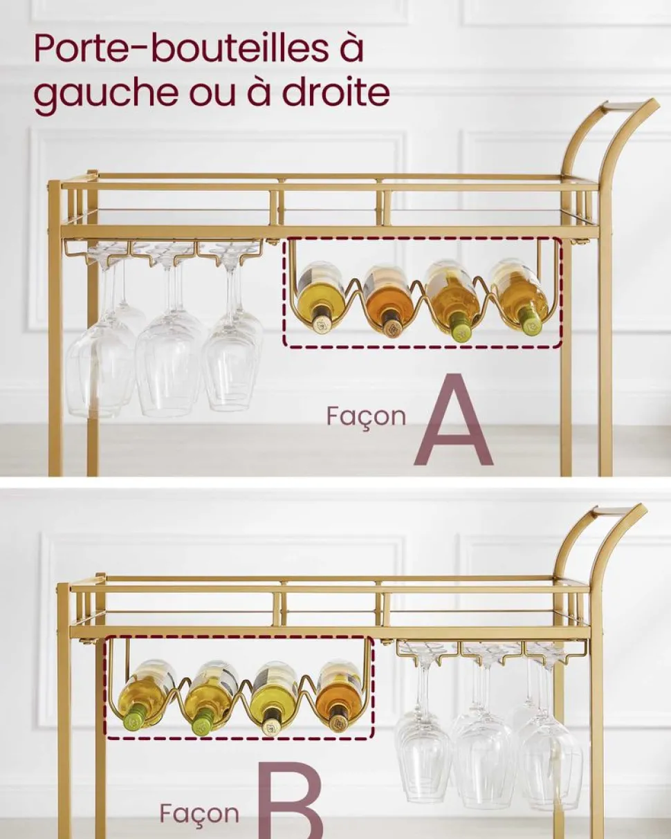 Best SONGMICS Table pliante marron Blanc