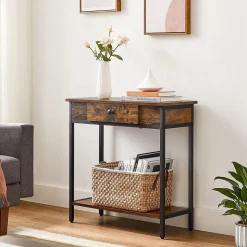 Flash Sale SONGMICS Table rectangulaire grège Blanc