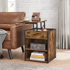 Cheap SONGMICS Table relevable industriel Noir