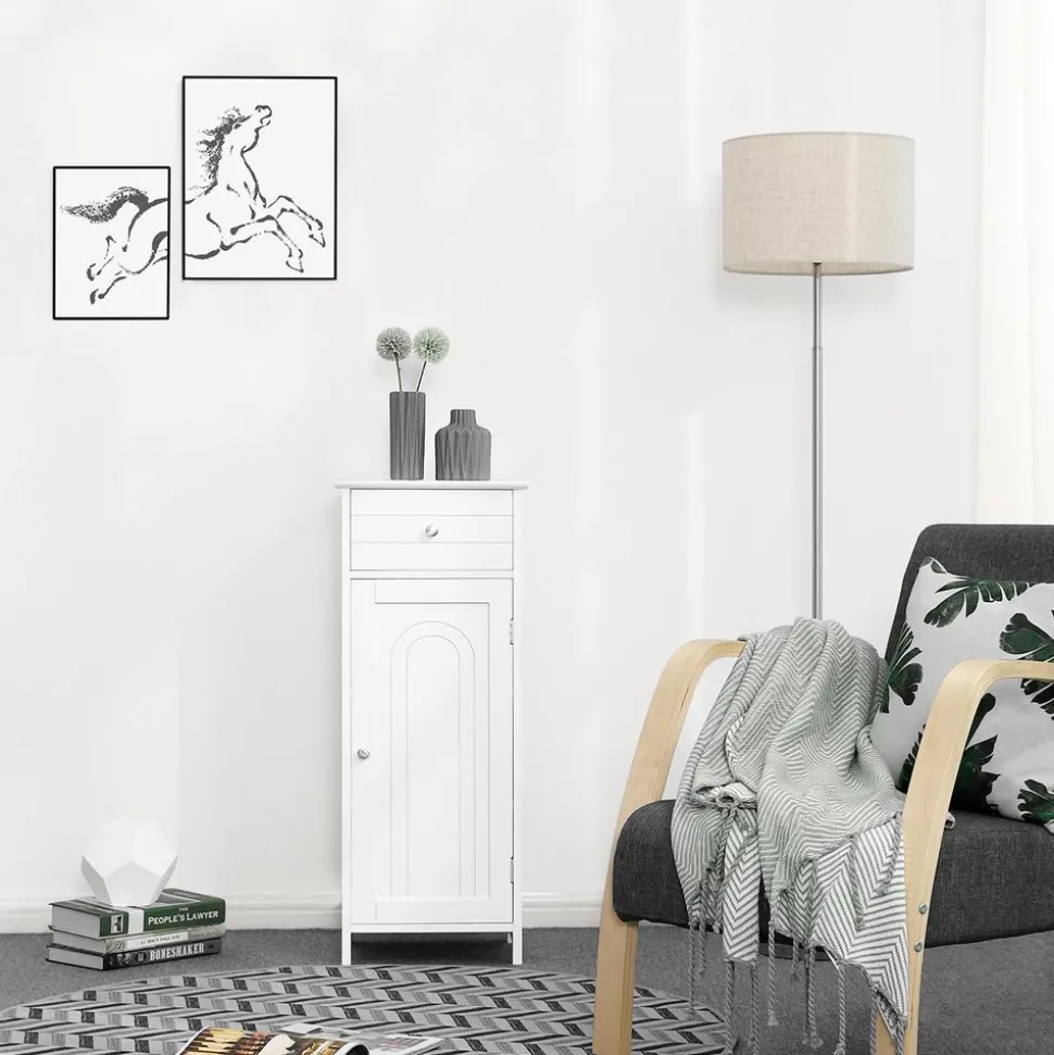 Best Sale SONGMICS Table ronde verre noir