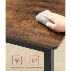 Best Sale SONGMICS Table suspendue noir