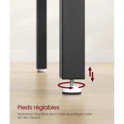 Best Sale SONGMICS Table suspendue noir