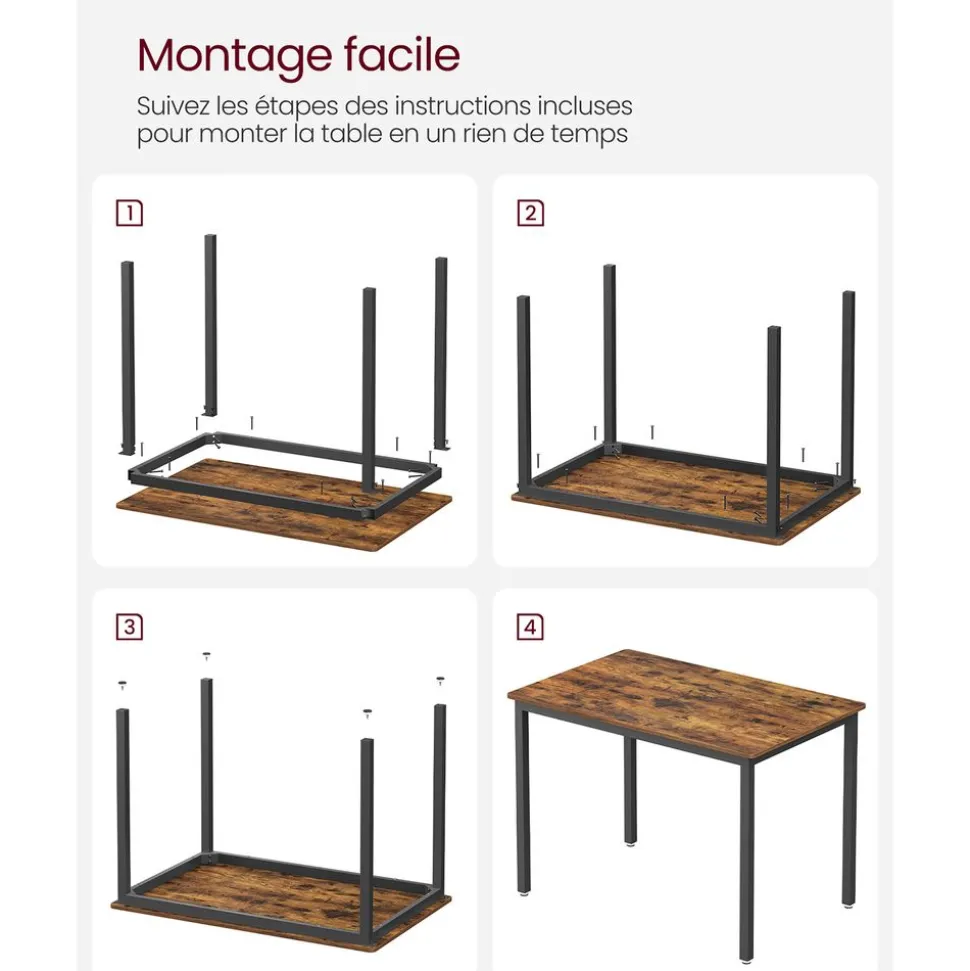 Best Sale SONGMICS Table suspendue noir