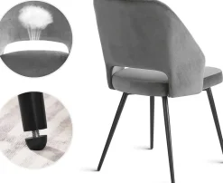 Outlet SONGMICS Table verre XL noir gris