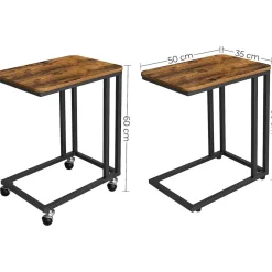 Fashion SONGMICS Tablette maille industriel Marron Rustique