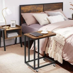 Fashion SONGMICS Tablette maille industriel Marron Rustique