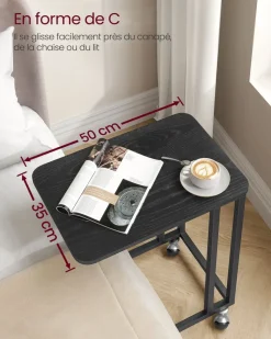 Fashion SONGMICS Tablette maille industriel Marron Rustique