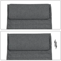 Outlet SONGMICS Tabouret de coiffeuse classique Blanc