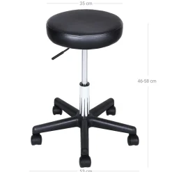 Clearance SONGMICS Tabouret de travail 5 roulettes