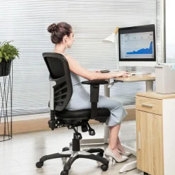 Store SONGMICS Tabouret dynamique Noir