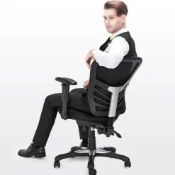 Store SONGMICS Tabouret dynamique Noir