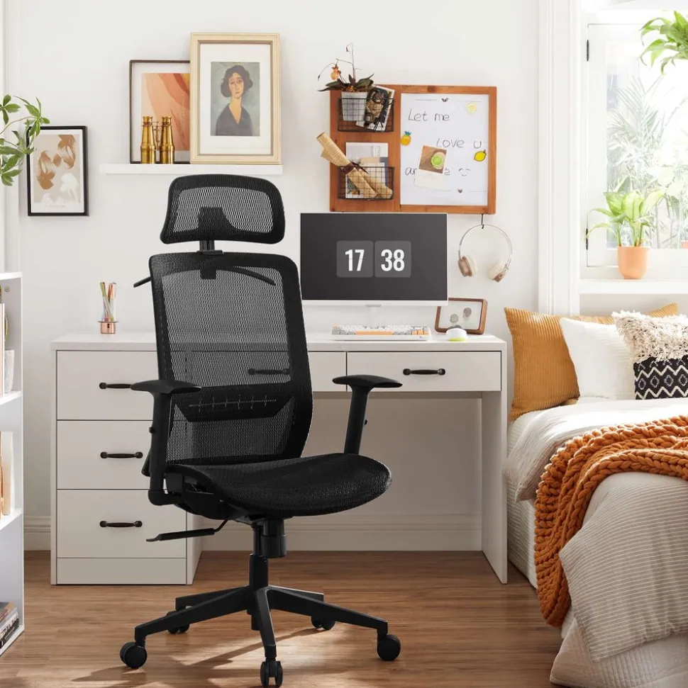 Discount SONGMICS Tabouret dynamique XL noir