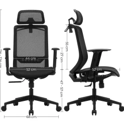 Discount SONGMICS Tabouret dynamique XL noir