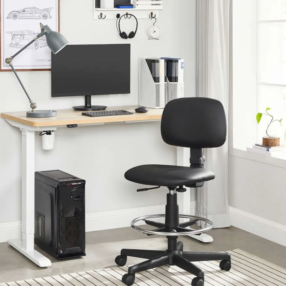 Clearance SONGMICS Tabouret rotatif noir Blanc