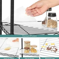 Cheap SONGMICS Étagère à 3 niveaux Marron Rustique + Noir